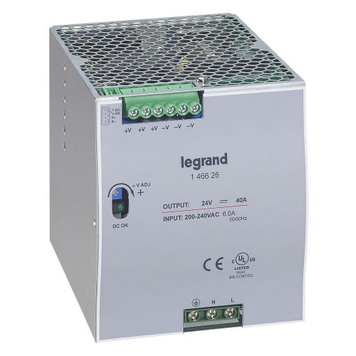 LEGRAND-146626 - Legrand tápegység 960VA 115-230/24V= kapcsolóüzemű stabilizált